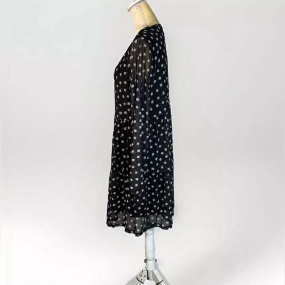 Love Fire black babydoll mesh floral dress siz XL - Picture 5 of 11